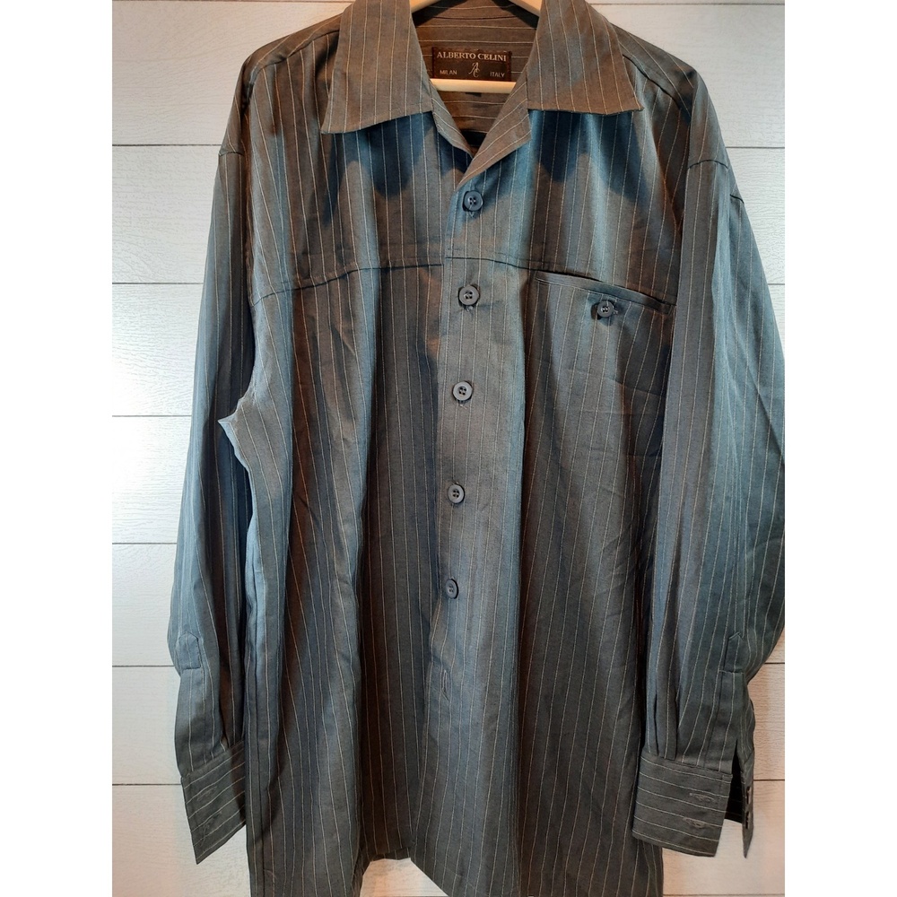 Alberto Celini  Hand Tailored Button Down Dress Shirt and Pants Milan Italy XL